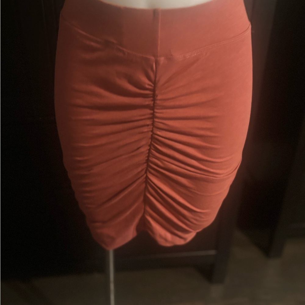 Sundry Rust Pencil Skirt